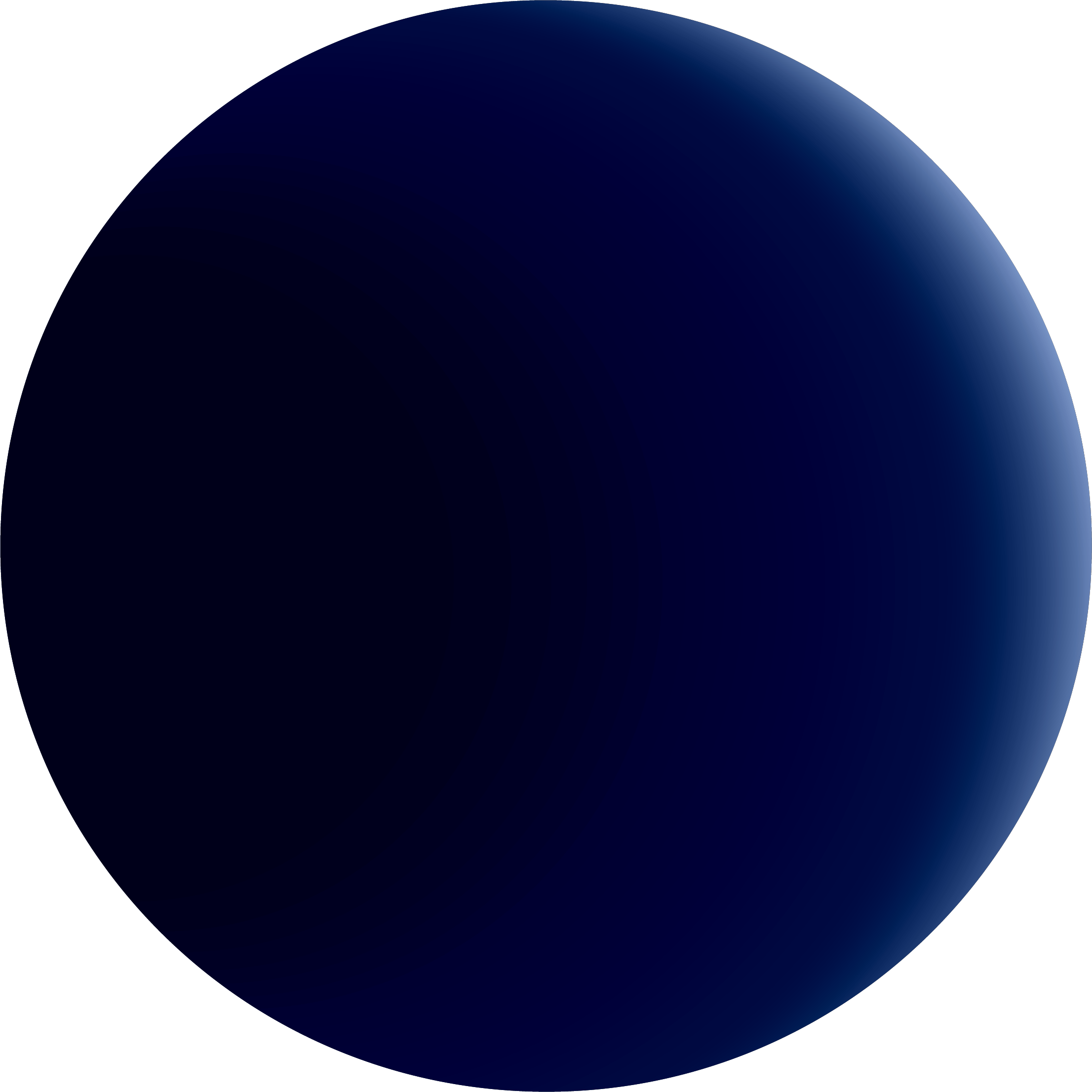 Blue gradient circle like a ball.